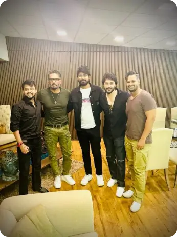 Founder Shivanshu Mishra with Celebrity 3